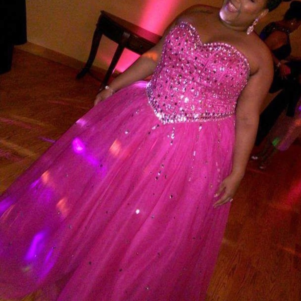 Plus size Princess tulle evening gown